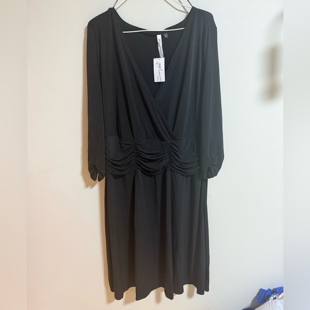 NY Collection Black Maxi Dress